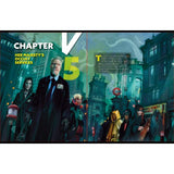 Comic book cover with characters in a city street at night, featuring text 'Her Majesty's Occult Services Chapter V'.