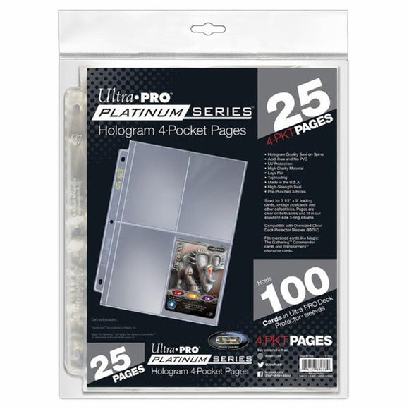 Platinum Series Toploader 4-Pocket (25ct)