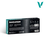 Innovator product packaging with branding on a white background