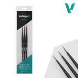 Vallejo brushes packaging with brushes on a white background