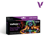 Vallejo Fluorescent Color Set packaging on a white background