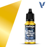 Vallejo True Metallic Metal: Radiant Yellow - Airbrush (18 ml)