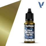 Vallejo True Metallic Metal: Greenish Gold - Airbrush (18 ml)
