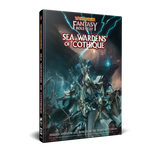 Fantasy role-play game book titled 'Sea Wardens of Cothique' by Warhammer Fantasy Role Play on a white background.