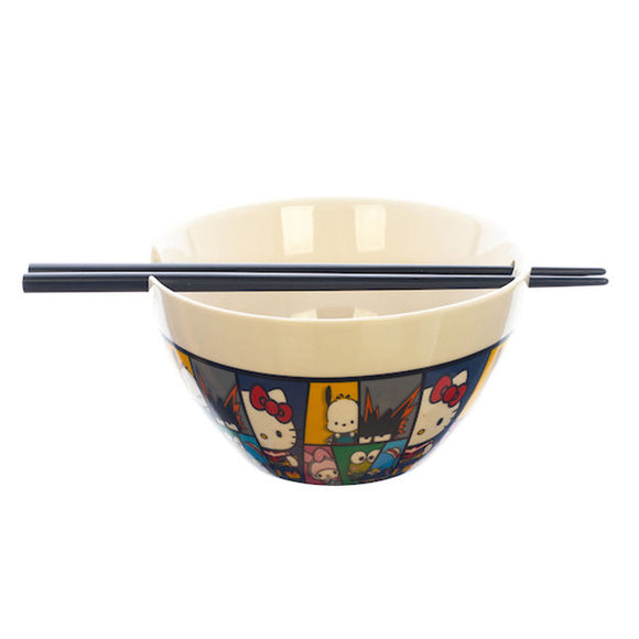 Sanrio X My Hero Academia Ceramic Ramen Bowl with Chopsticks