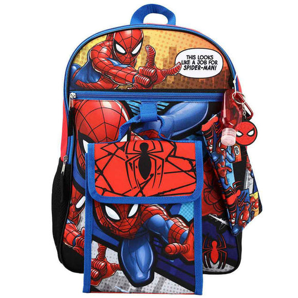 Marvel: Spider-Man 6 pc Backpack Set