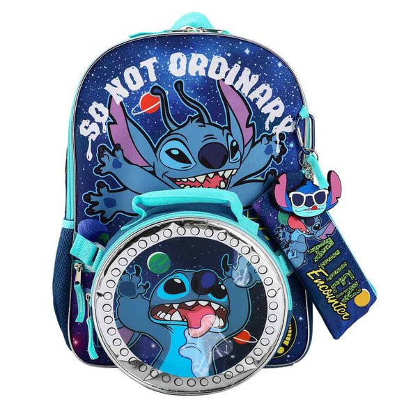 Disney Stitch 5 pc Backpack Set