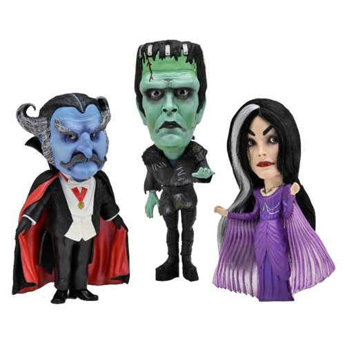 NECA Rob Zombie's The Munsters Little Big Head Stylized Vinyl Figures 3-Pack