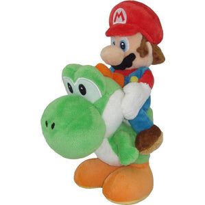 Little Buddy Super Mario Brothers: Mario Riding Yoshi Plush (8")