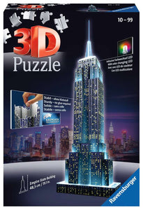 Puzzle: 3D Puzzle - Empire State Building Night Edition