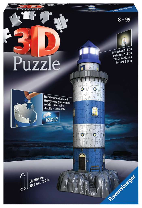 Puzzle: 3D Puzzle - Lighthouse Night Edition