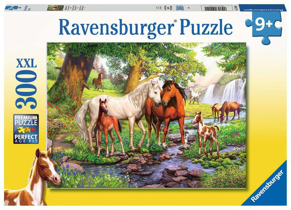 Puzzle: Horses by The Stream