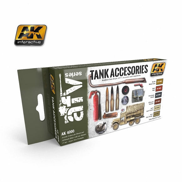 AK Interactive: Tank Accessories Colors Set