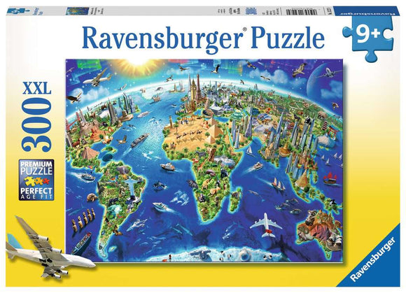 Puzzle: World Landmarks Map