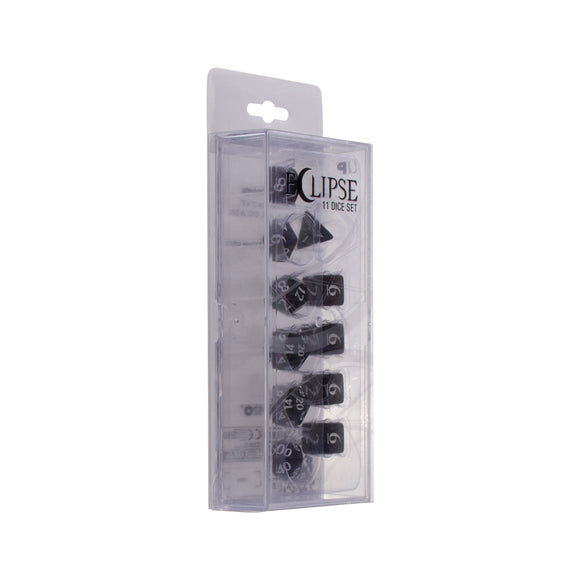 Dice Set: Eclipse - Jet Black (11ct)