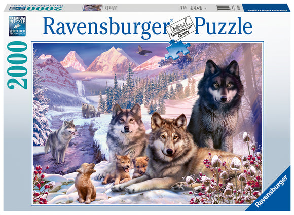 Puzzle: Wolves in the Snow