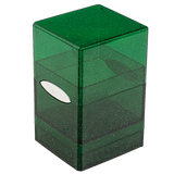 Deck Box: Satin Tower - Glitter Green