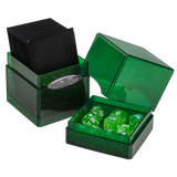 Deck Box: Satin Tower - Glitter Green