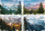 Puzzle: Castle Through the Seasons