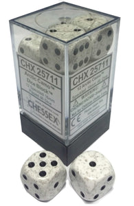 Chessex Dice: Speckled - 16mm Pip D6 Arctic (12)