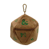 D20 Plush Dice Bag - Feywild Copper and Green