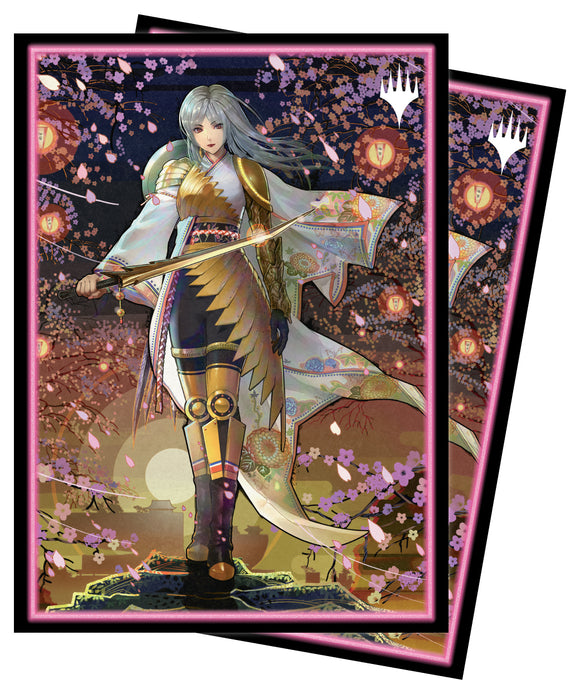 Magic: the Gathering -  Kamigawa Neon Dynasty Deck Protector Sleeves - The Wandering Emperor (100ct)