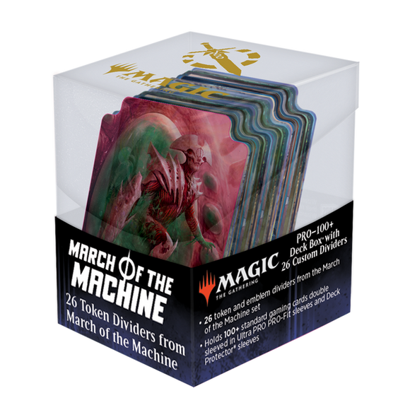 Magic The Gathering Token Dividers with Deck Box: March of the Machine