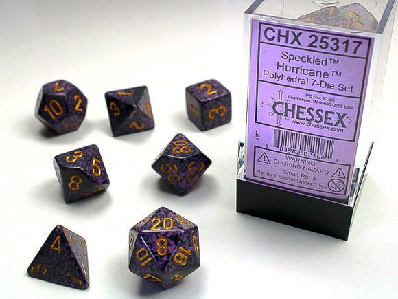 Chessex Dice: Speckled Polyhedral Set Hurricane (7)