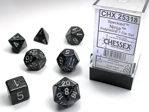 Chessex Dice: Speckled Polyhedral Set Ninja (7)