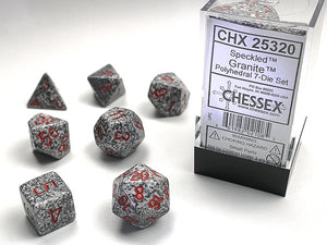 Chessex Dice: Speckled Polyhedral Set Granite (7)
