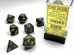 Chessex Dice: Speckled Polyhedral Set Urban Camo (7)