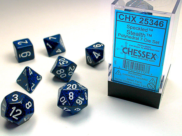 Chessex Dice: Speckled Polyhedral Set Stealth (7)