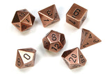 Chessex Dice: Metal Polyhedral Set Copper (7)