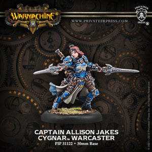 Warmachine: Cygnar Captain Allison Jakes - Warcaster