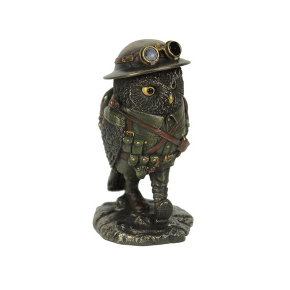 Sergeant Major Oscar Whiskey Lima Military Owl Statue