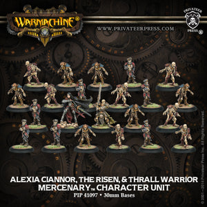 Warmachine: Mercenaries Alexia Ciannor, The Risen & Thrall Warrior