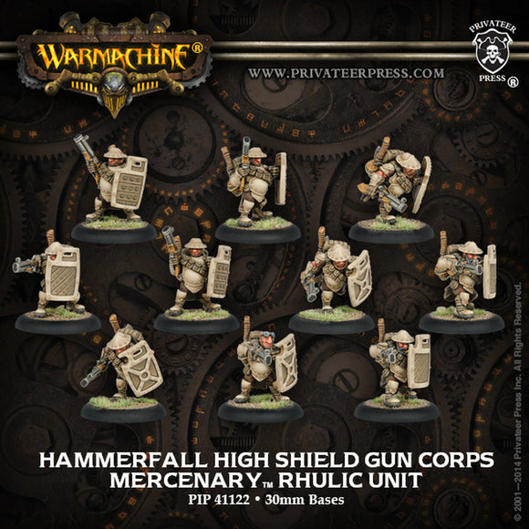 Warmachine: Mercenaries Hammerfall High Shield Gun Corps