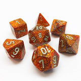 Chessex Dice: Glitter Polyhedral Set Gold/Silver (7)