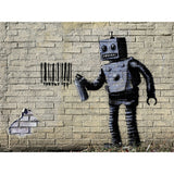 Urban Art Graffiti - Banksy Tagging Robot