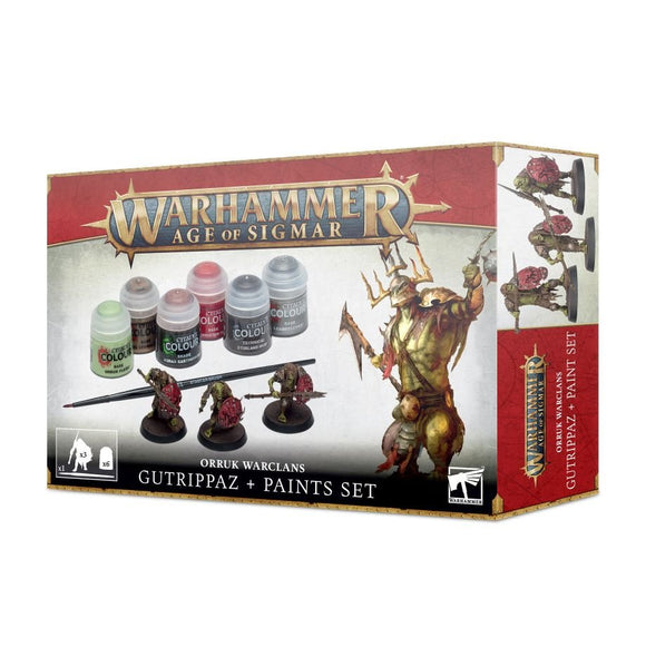 Warhammer: Orruk Warclans Gutrippaz - Paint + Tools Set