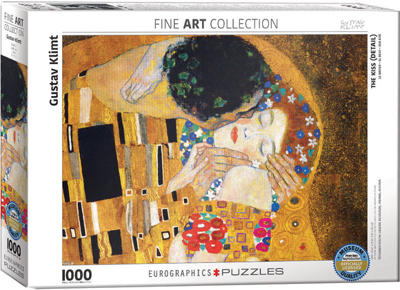 Puzzle: Fine Art Masterpieces - The Kiss (Detail) by Gustav Klimt