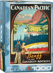 Puzzle: Canadian Vintage Art - Banff in the Canadian Rockies