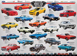 Puzzle: Automotive Evolution Charts - American Muscle Car Evolution