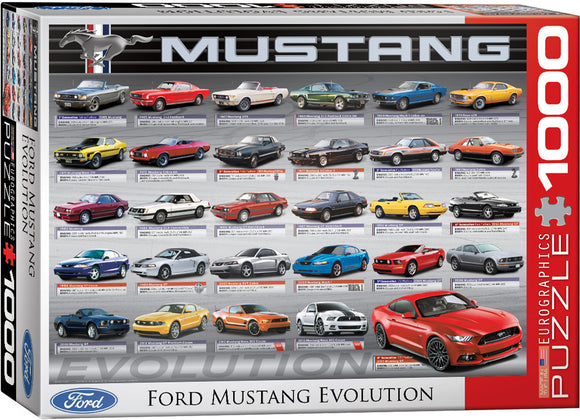 Puzzle: Automotive Evolution Charts - Ford Mustang Evolution