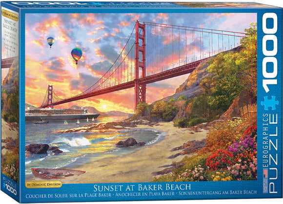 Puzzle: Artist Series - Sunset at Baker Beach by Dominic Davison