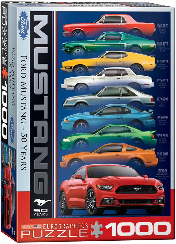 Puzzle: Automotive Evolution Charts - Ford Mustang 50 Years