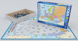 Puzzle: Maps & Flags - Map of Europe