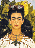 Puzzle: Fine Art Masterpieces - Self-Portrait with Thorn Necklace and Hummingbird by Frida Kahlo