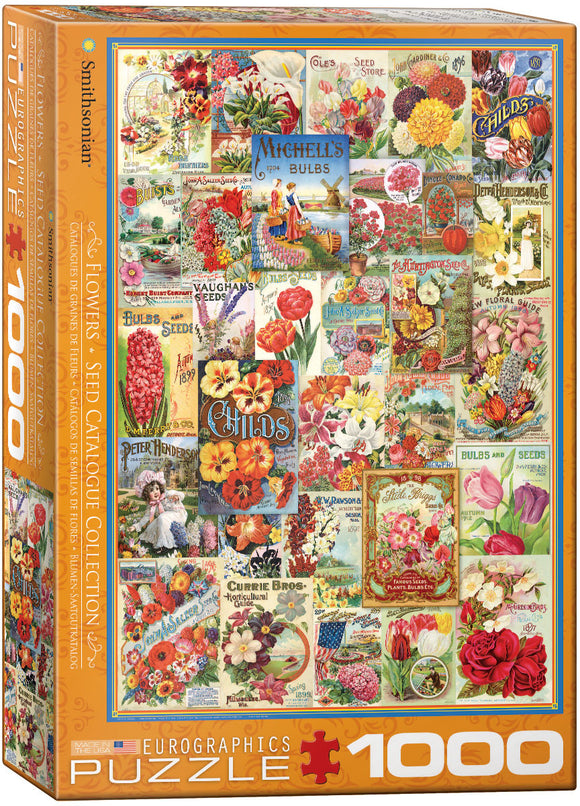Puzzle: Seed Catalogue Collection - Flowers Seed Catalogue Collection