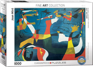 Puzzle: Fine Art Masterpieces - Swallow Love by Joan Miró